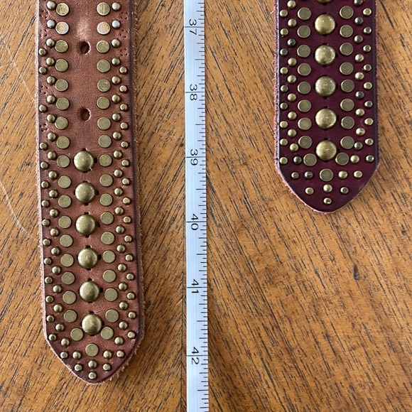 Sundance Accessories Amsterdam Heritage Studded Leather Belts 75ea